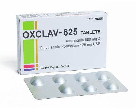 Oxclav 625 Tablets <br> Amoxicilline USP 500mg & Clvulanate Potassium BP 125mg Tablets