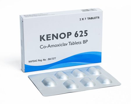 Kenop 625 Tablets <br> Amoxicilline USP 500mg & Clvulanate potassium BP 125mg Tablets